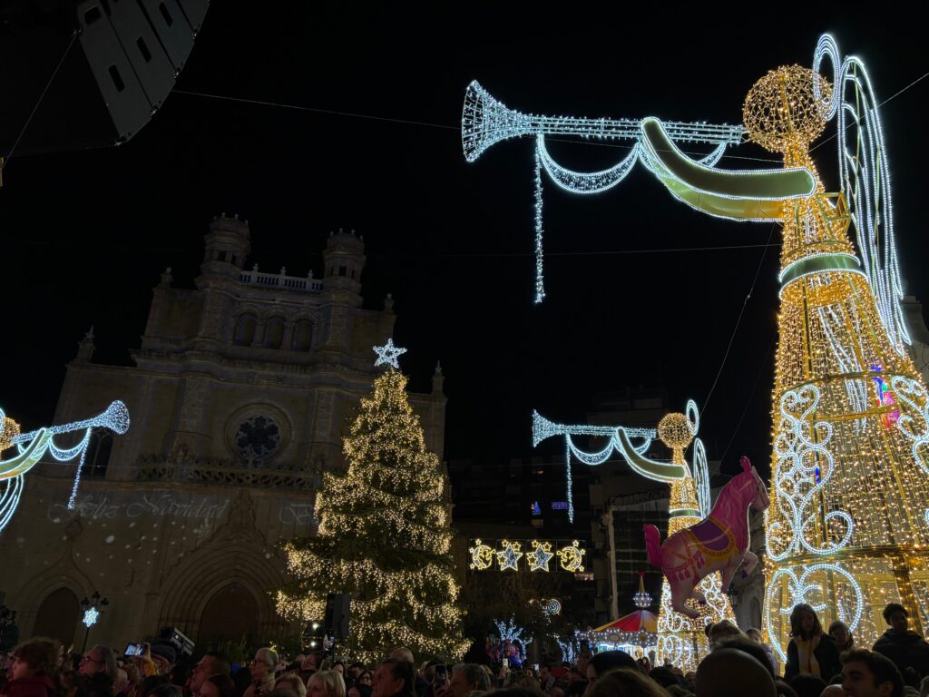 Christmas Decoration at Plaza Mayor in Castellón de la Plana